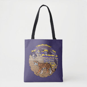 Tote Bag Tigre et dragon