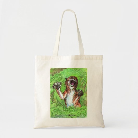 Tote Bag Tigre Fourre-tout de jungle (Devant)