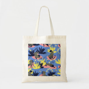 Tote Bag Tigre géométrique, léopard : motif pour enfants.