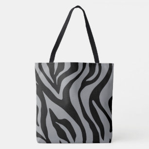 Tote Bag Tigre gris/beige Imprimer Mode à deux tons Fourre-