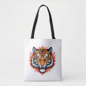 Tote Bag Tigre Silencieux – Précision et Puissance (Devant)