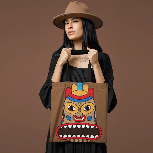 Tote Bag Tiki hawaïen