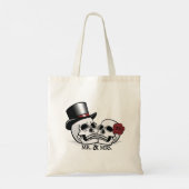 Tote Bag Til Death Mr et Mme Mariage Skulls (Dos)