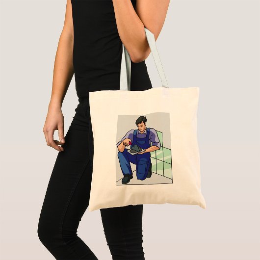 Tote Bag Tiler au travail