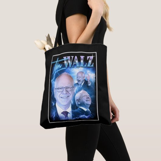 Tote Bag Tim Walz Retro 90s (De près)