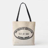 Tote Bag Timbre de bibliothèque Smithsonian Institution 194 (Dos)
