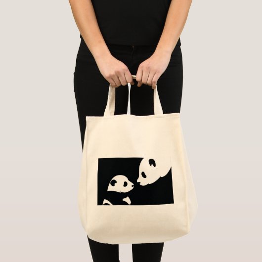 Tote Bag timbre d'ours panda (Devant (produit))