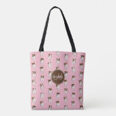 Tote Bag Tiny Jack Russell Terriers motif fourre-tout avec (Dos)