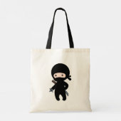 Tote Bag Tiny Ninja tenant l'étoile à lancer (Dos)