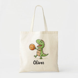 Tote Bag Tiny Trex Jouant au Basket