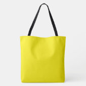 Tote Bag tirage abstrait MODERNE en noir profond-jaune- (Dos)