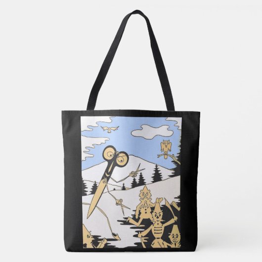 Tote Bag tirage de ciseaux meurtriers (Devant)