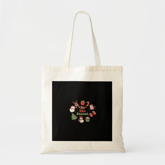 Tote Bag Tis The Season Retro Classic (Devant)