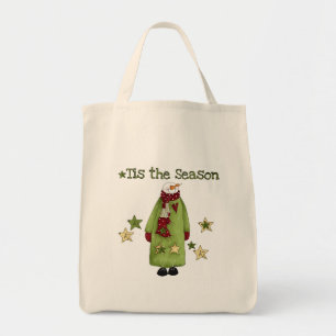 Tote Bag Tis the Season Snowman T-shirts et cadeaux