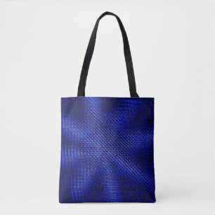 Tote Bag Tissu bleu et noir