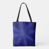 Tote Bag Tissu bleu et noir (Dos)