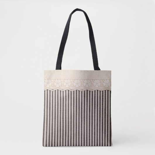Tote Bag Tissu dentelle texture textile, motif arrière - pl (Devant)