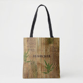 Tote Bag Tissu en bambou Tapa avec votre texte (Devant)