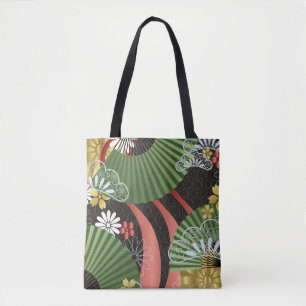 Tote Bag Tissu japonais Kimono style fourre-tout