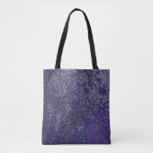 Tote Bag Tissu métallique rouillé foncé Royal violet Abstra (Devant)