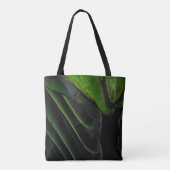 Tote Bag Tissu vert et noir (Dos)