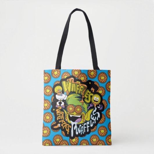 Tote Bag Titans Ados, allez ! | Beast Boy Waffles (Devant)