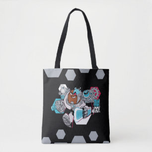 Tote Bag Titans Ados, allez ! Graphique Arsenal de Cyborg