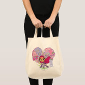 Tote Bag Titans Ados, allez ! | Graphique de pointes cardia (Devant (produit))
