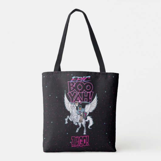 Tote Bag Titans Ados, allez ! | Warrior Cyborg équitation P (Dos)