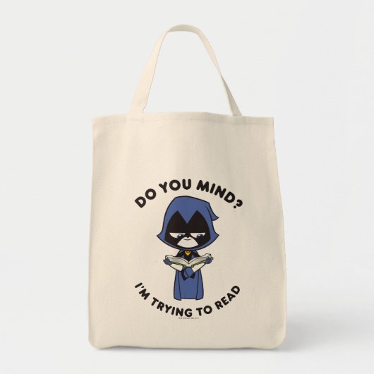 Tote Bag Titans Ados, partez ! | Raven "J'essaie de lire" (Devant)