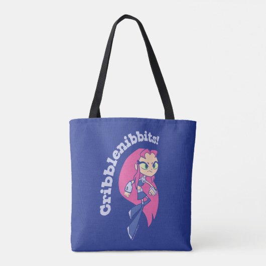 Tote Bag Titans Ados, partez ! | Starfire "Cribblenibbits!" (Dos)