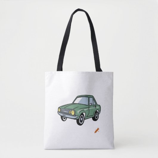 Tote Bag Titre : "Comic Style Car : Conception dynamique et (Devant)