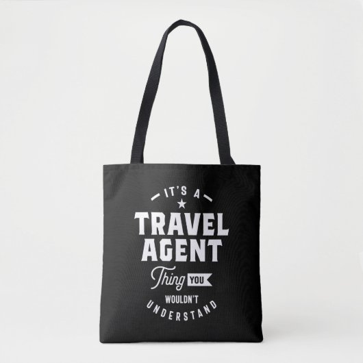 Tote Bag Titre du travail de l'agent de voyage Cadeau (Devant)