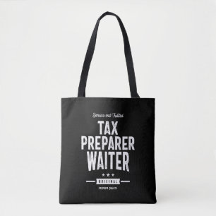 Tote Bag Titre du travail du préparateur fiscal