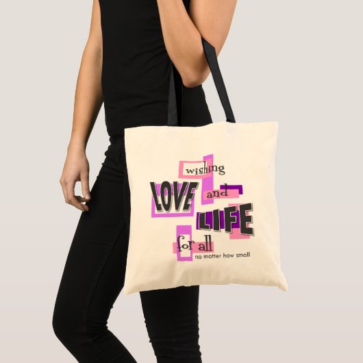 Tote bag to share your pro-life beliefs. (Devant (produit))