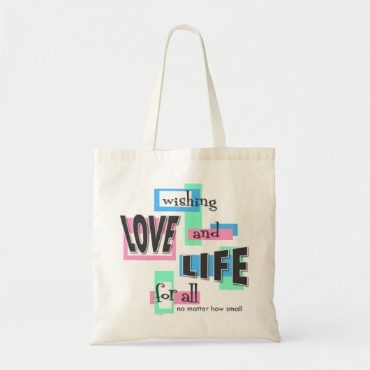 Tote bag to share your pro-life beliefs. (Devant)