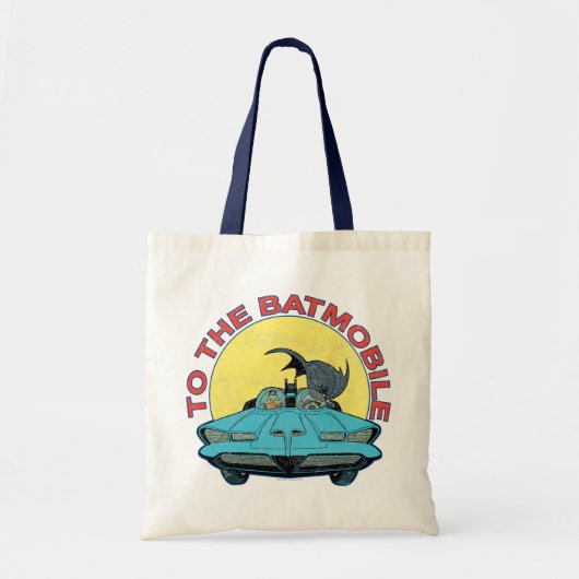 Tote Bag To The Batmobile - Distressed Icon (Devant)