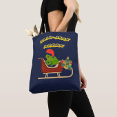 Tote Bag Toad-ally Merry Frog Christmas Tee (De près)