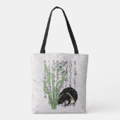 Tote Bag Toad de grenouille botanique japonaise du XVIIIe s (Dos)