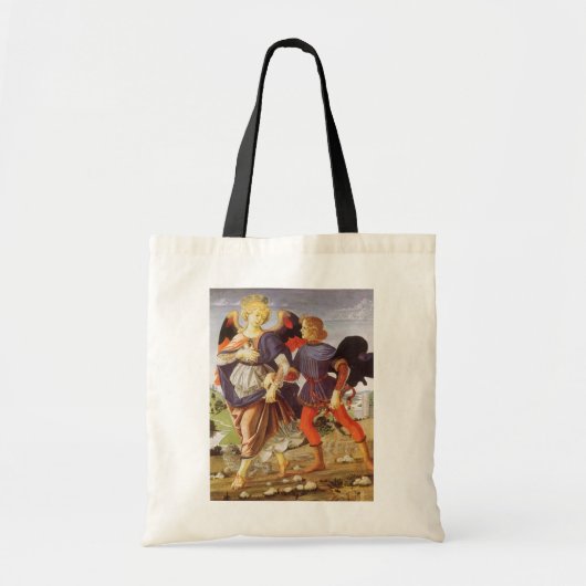 Tote Bag Tobias et l'Ange par Andrea del Verrocchio (Devant)