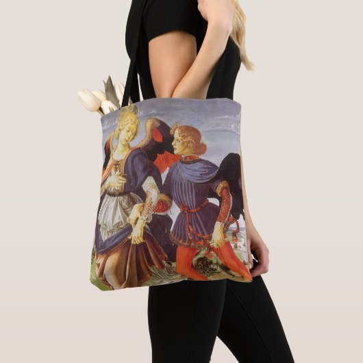 Tote Bag Tobias et l'Ange par Andrea del Verrocchio (De près)