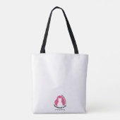 TOTE BAG TOBY TOYBOB AMOUR AU PREMIER TOYBOB PINK HEARTS FO (Dos)