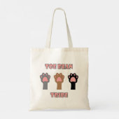 Tote Bag Toe Bean Tribe Cute Cat Paws (Dos)