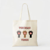 Tote Bag Toe Bean Tribe Cute Cat Paws (Devant)