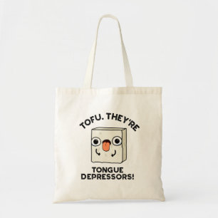 Tote Bag Tofu. Ce sont des dépresseurs de langue amusant je