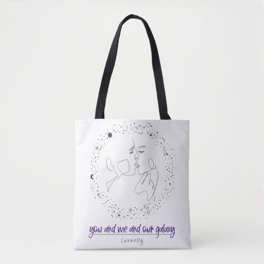 Tote Bag Toi et moi et notre galaxie (Devant)