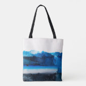 Tote Bag Toile Abstraite : Texture Art Moderne. (Dos)