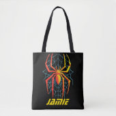Tote Bag Toile d'araignée effrayante (Devant)