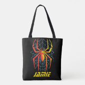 Tote Bag Toile d'araignée effrayante (Dos)