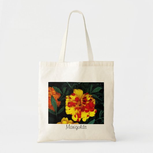 Tote Bag Toile de Marigolds jaune Fourre-tout (Devant)